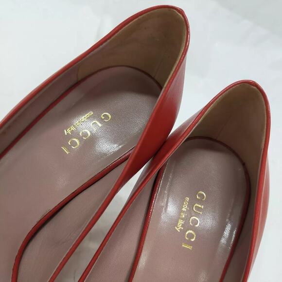 Gucci Red Leather Horsebit Heels – Size 36 (EU) / 6 (US) - Picture 6 of 7